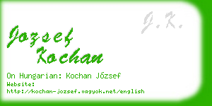 jozsef kochan business card